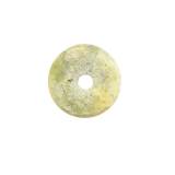 Piatra Pi din Jasp Lemon - Amuleta Samanica de Forma Disc - 35-36 x 4-5 x 5-7 mm  - (XL) - 1 Buc